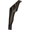 Ekena Millwork Damon Wrought Iron Bracket, (Triple center brace), Antiqued Brass 2"W x 10"D x 12"H BKTM02X10X12TDAABS - alternate 1